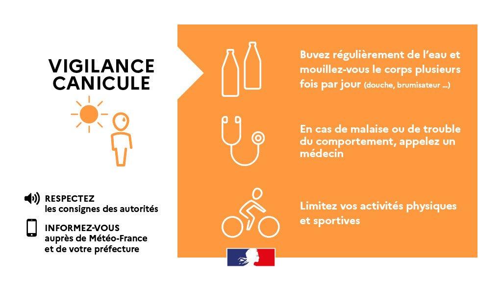 Communique de presse passage en vigilance orange canicule